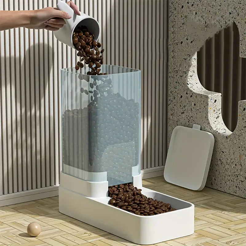 Automatic Pet Feeder and Water Dispenser Set